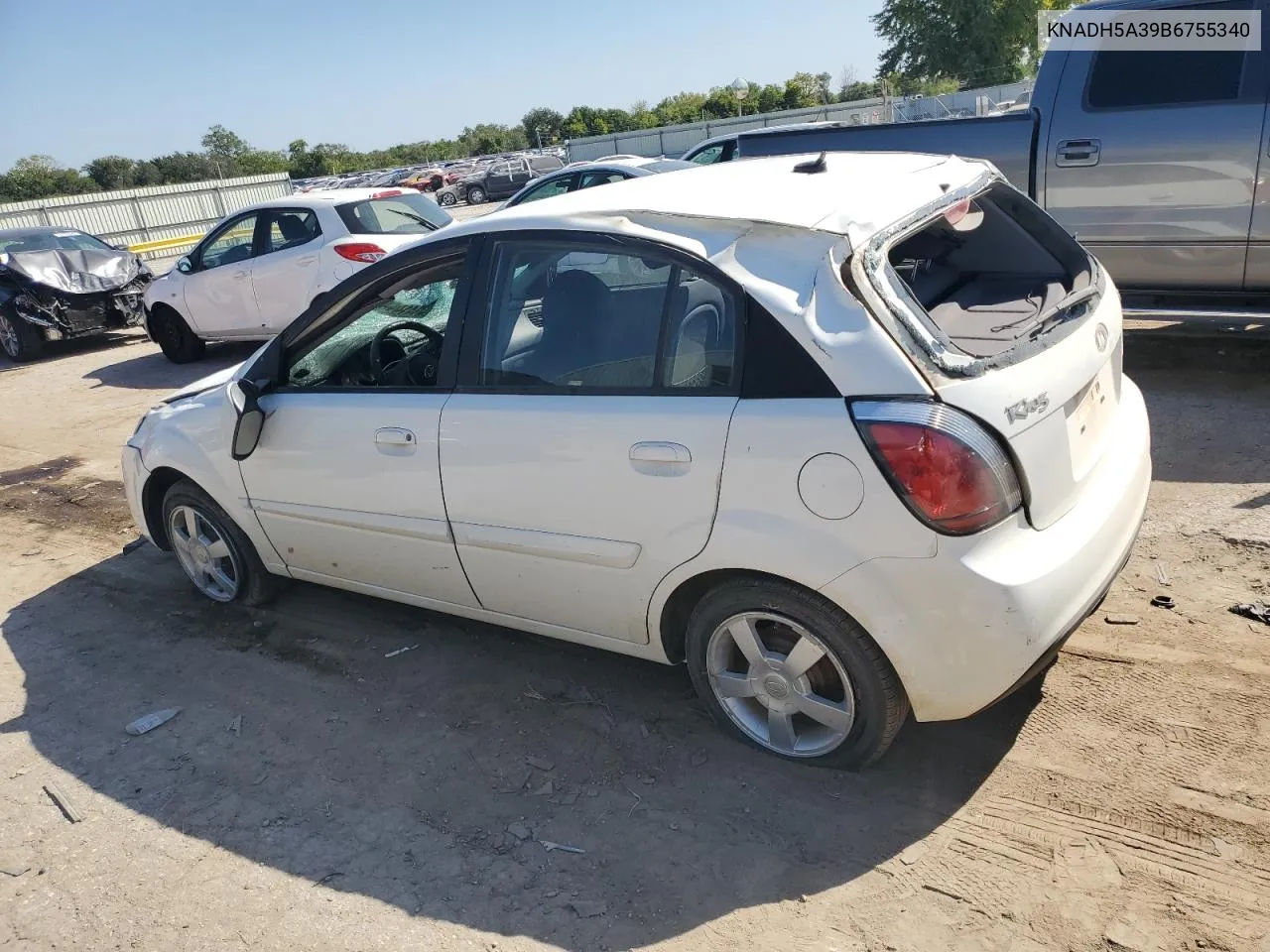 2011 Kia Rio Base VIN: KNADH5A39B6755340 Lot: 74141444