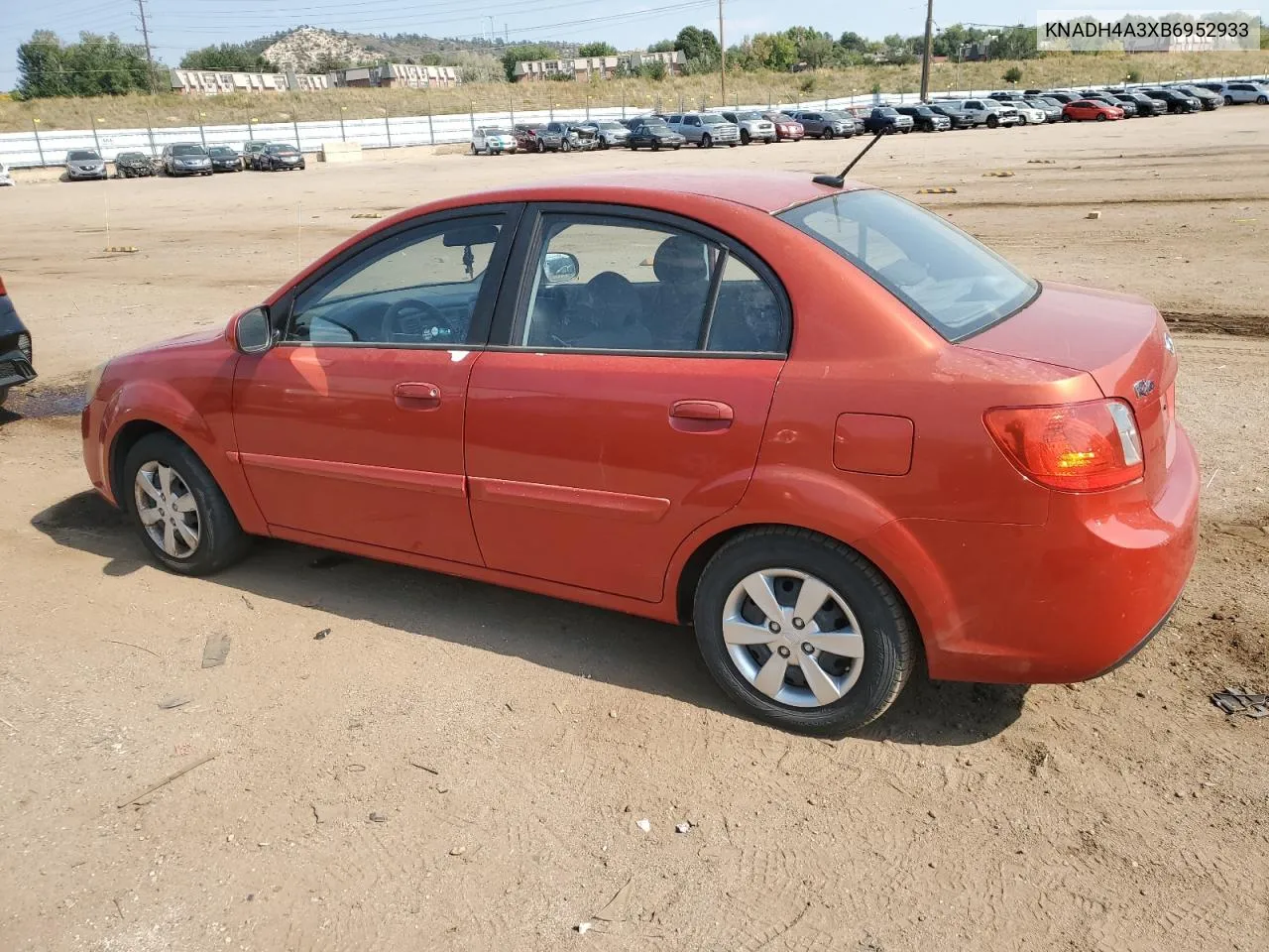 2011 Kia Rio Base VIN: KNADH4A3XB6952933 Lot: 75757254