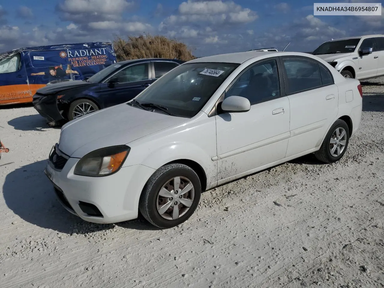 2011 Kia Rio Base VIN: KNADH4A34B6954807 Lot: 76746564