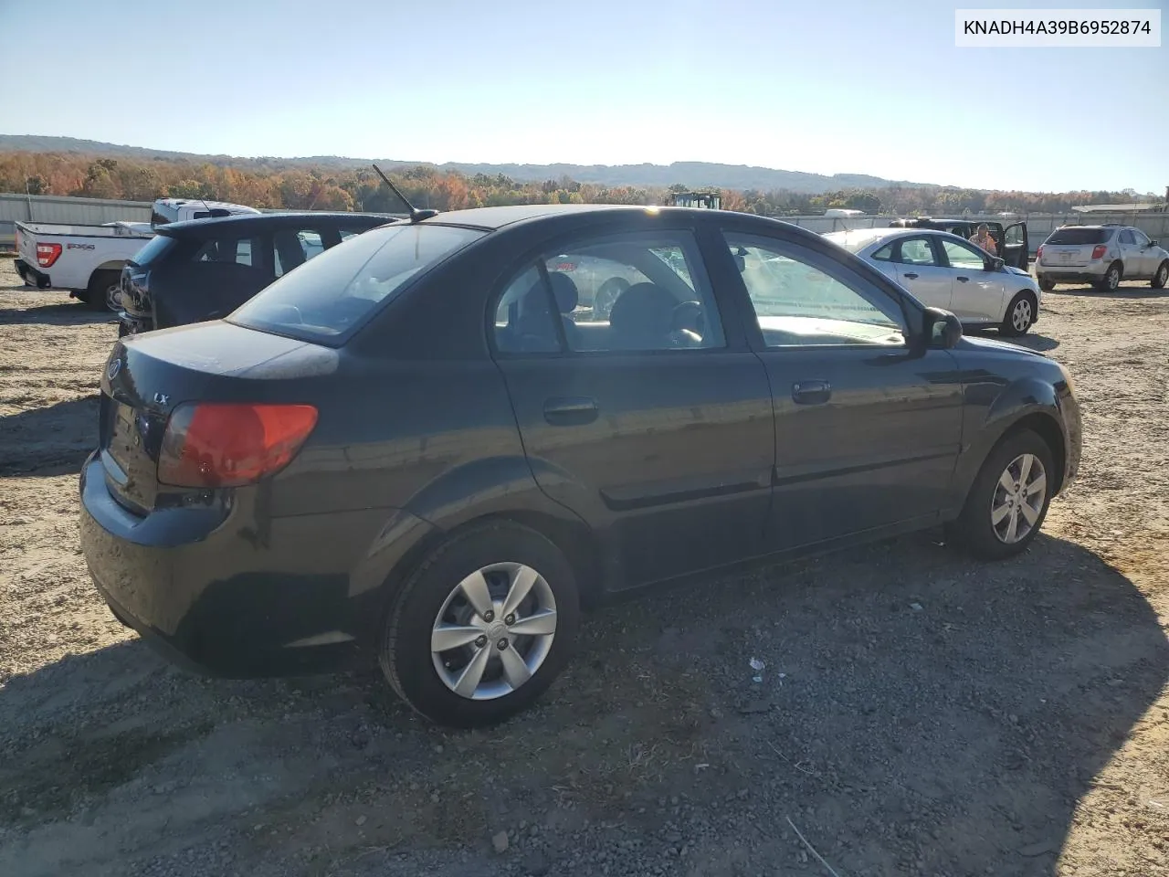 2011 Kia Rio Base VIN: KNADH4A39B6952874 Lot: 77768554