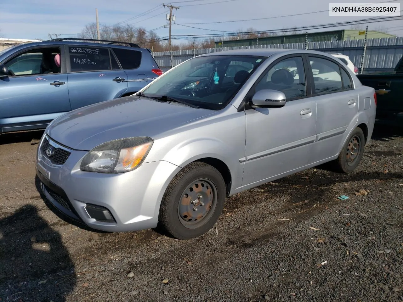 2011 Kia Rio Base VIN: KNADH4A38B6925407 Lot: 77777783