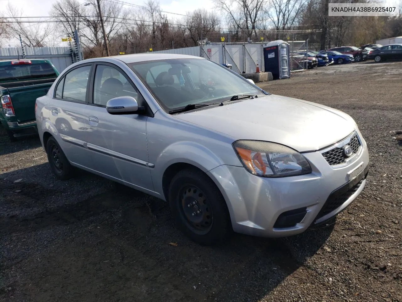 2011 Kia Rio Base VIN: KNADH4A38B6925407 Lot: 77777783