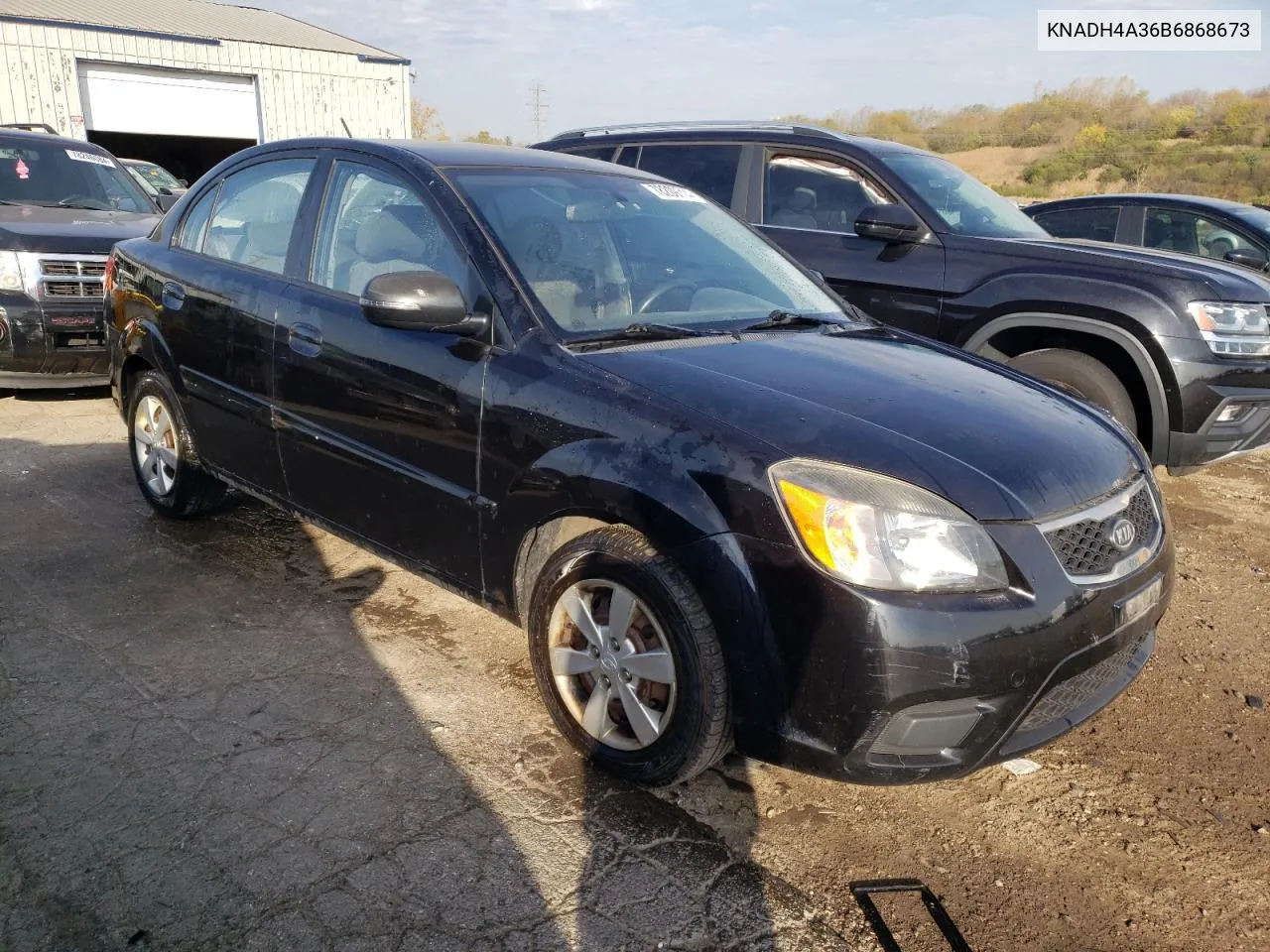 2011 Kia Rio Base VIN: KNADH4A36B6868673 Lot: 78209714