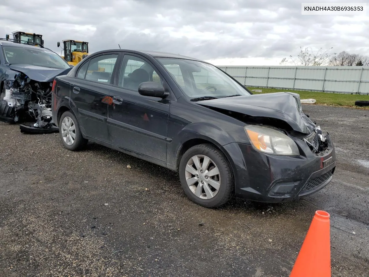 2011 Kia Rio Base VIN: KNADH4A30B6936353 Lot: 79294784