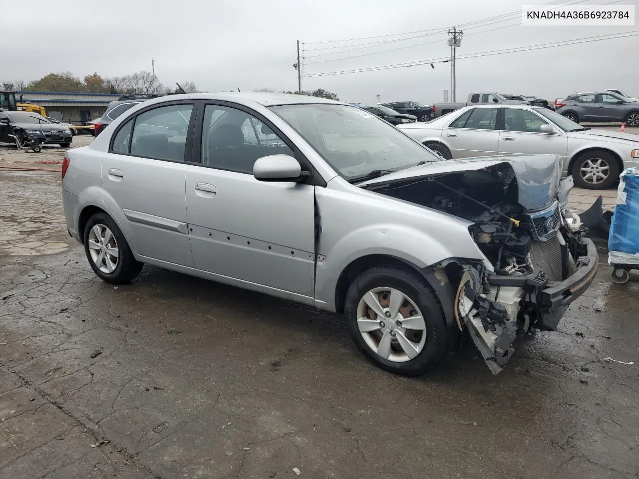 2011 Kia Rio Base VIN: KNADH4A36B6923784 Lot: 80044034