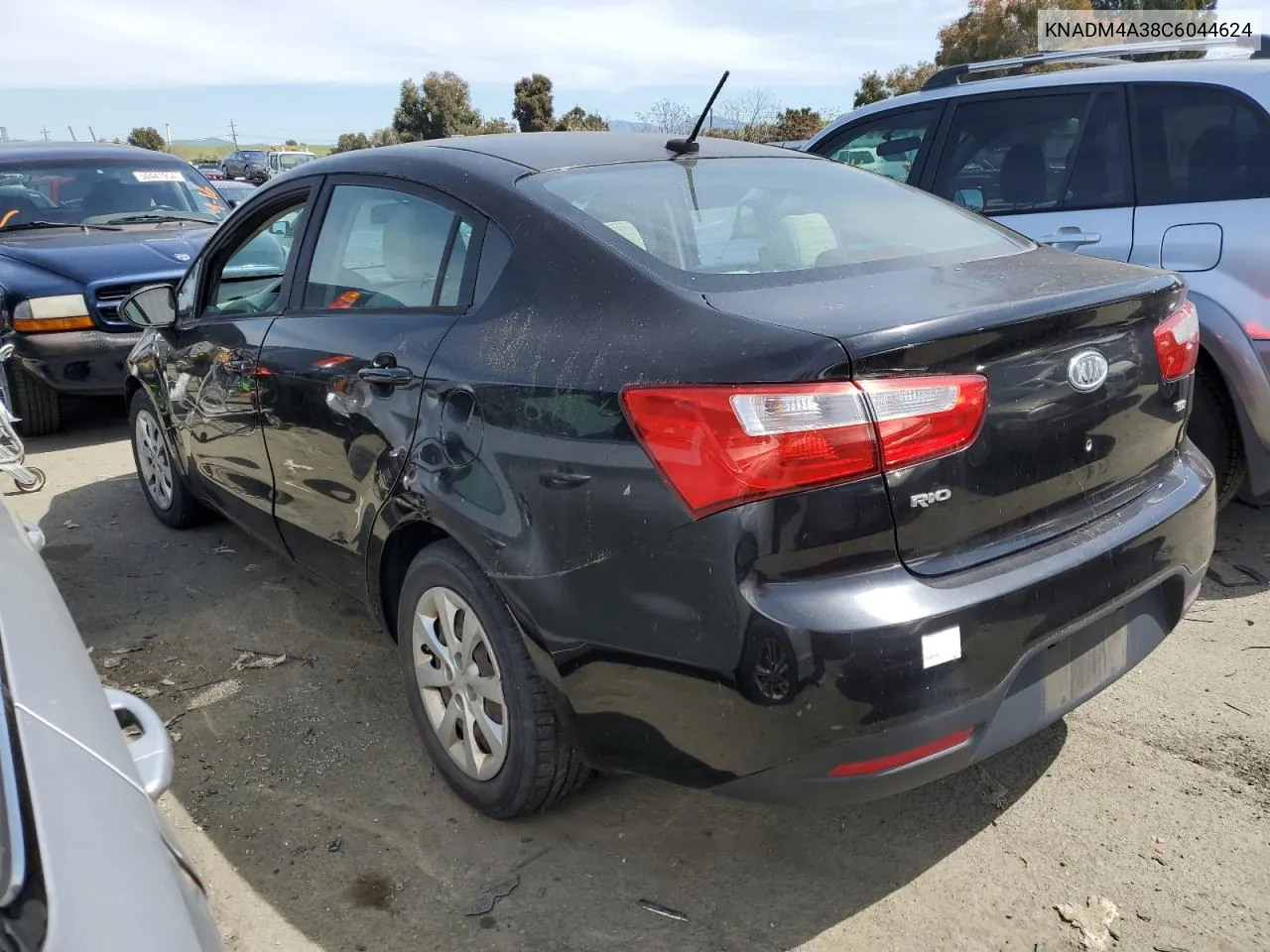 2012 Kia Rio Lx VIN: KNADM4A38C6044624 Lot: 51094874