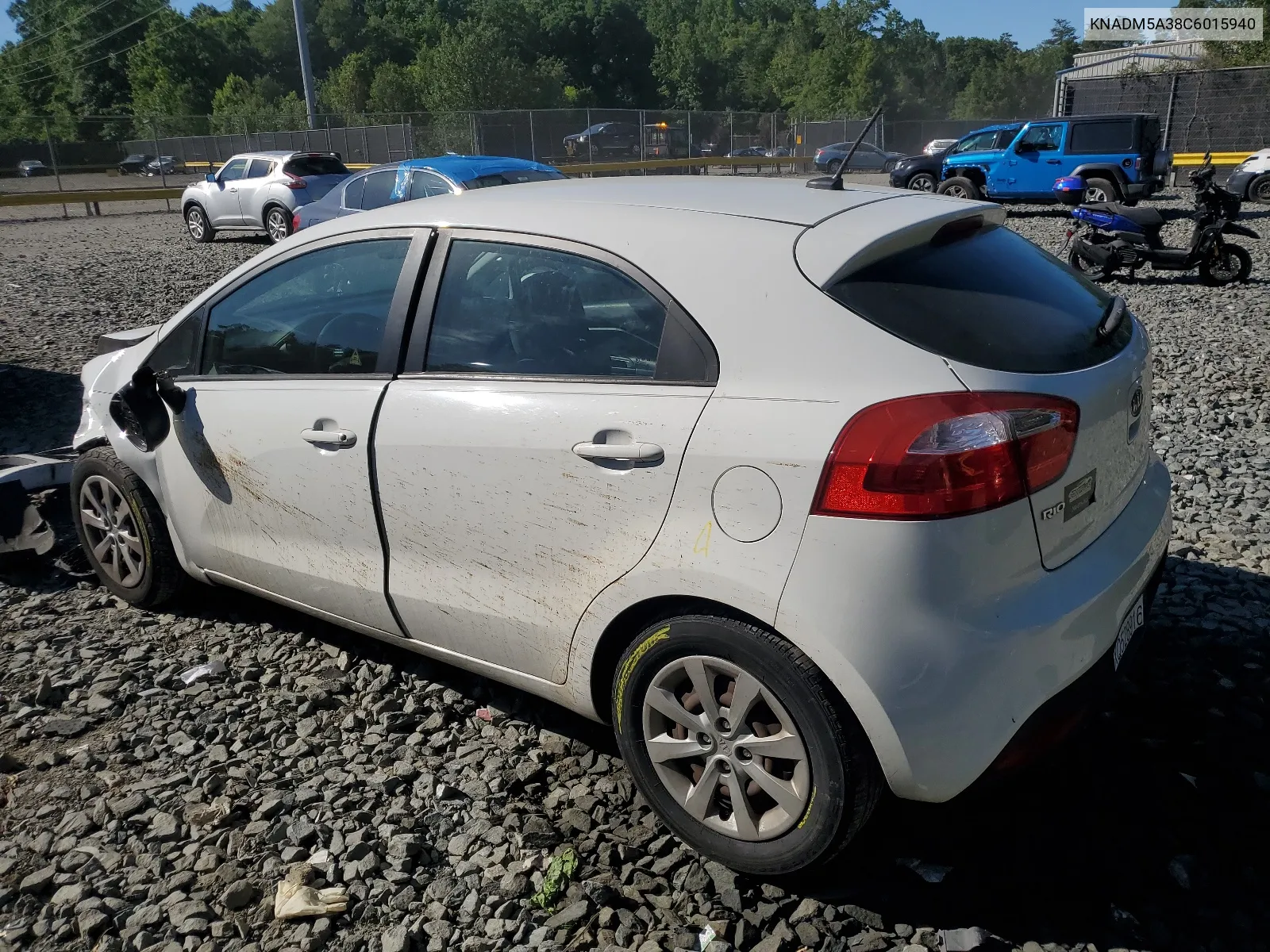 2012 Kia Rio Lx VIN: KNADM5A38C6015940 Lot: 58181484