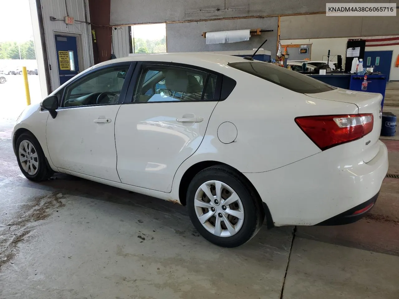 2012 Kia Rio Lx VIN: KNADM4A38C6065716 Lot: 59726324