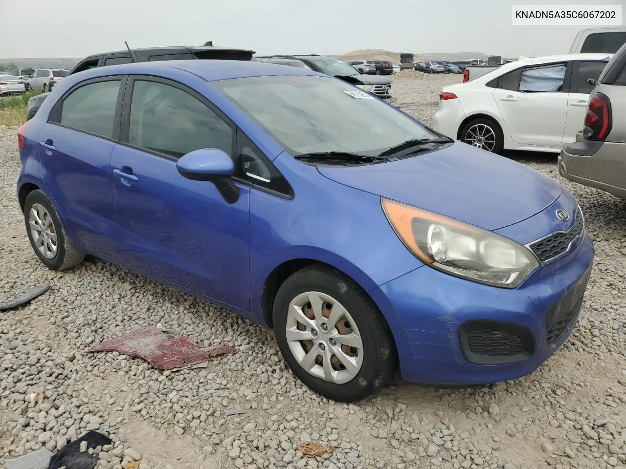 2012 Kia Rio Ex VIN: KNADN5A35C6067202 Lot: 66370204