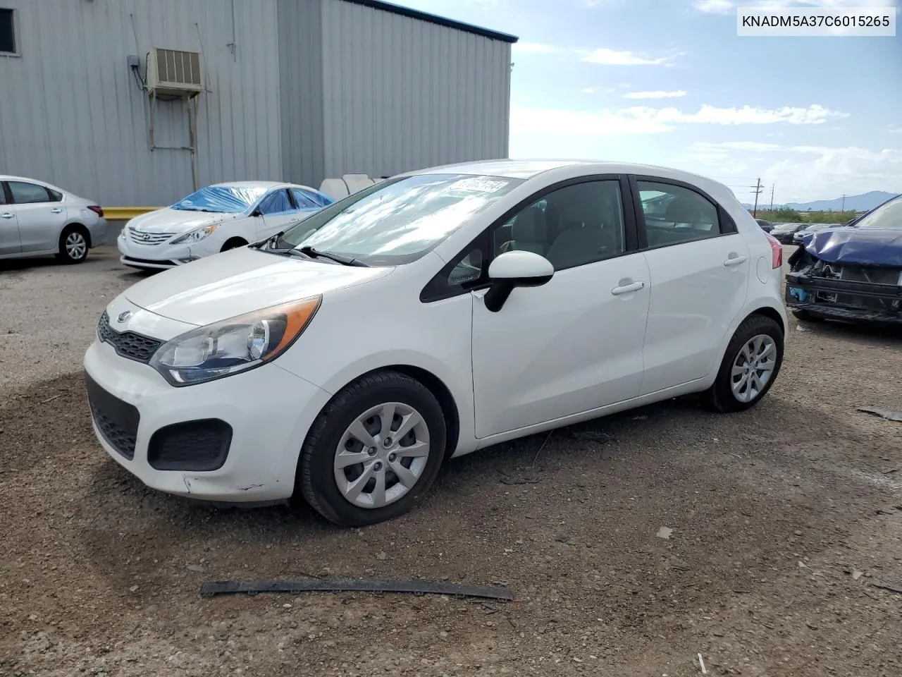 2012 Kia Rio Lx VIN: KNADM5A37C6015265 Lot: 67062754