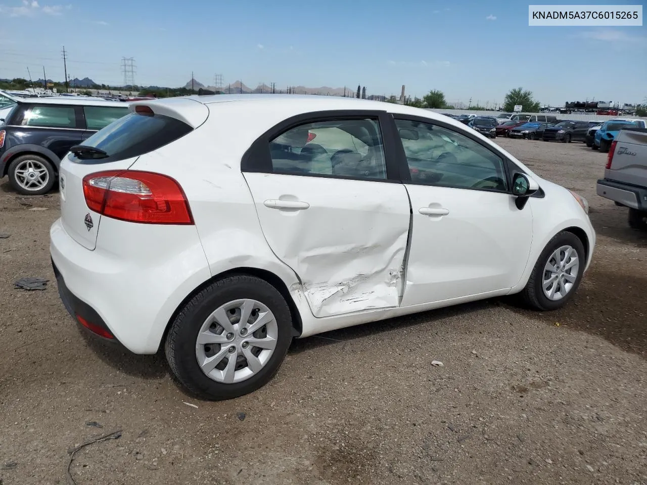 2012 Kia Rio Lx VIN: KNADM5A37C6015265 Lot: 67062754