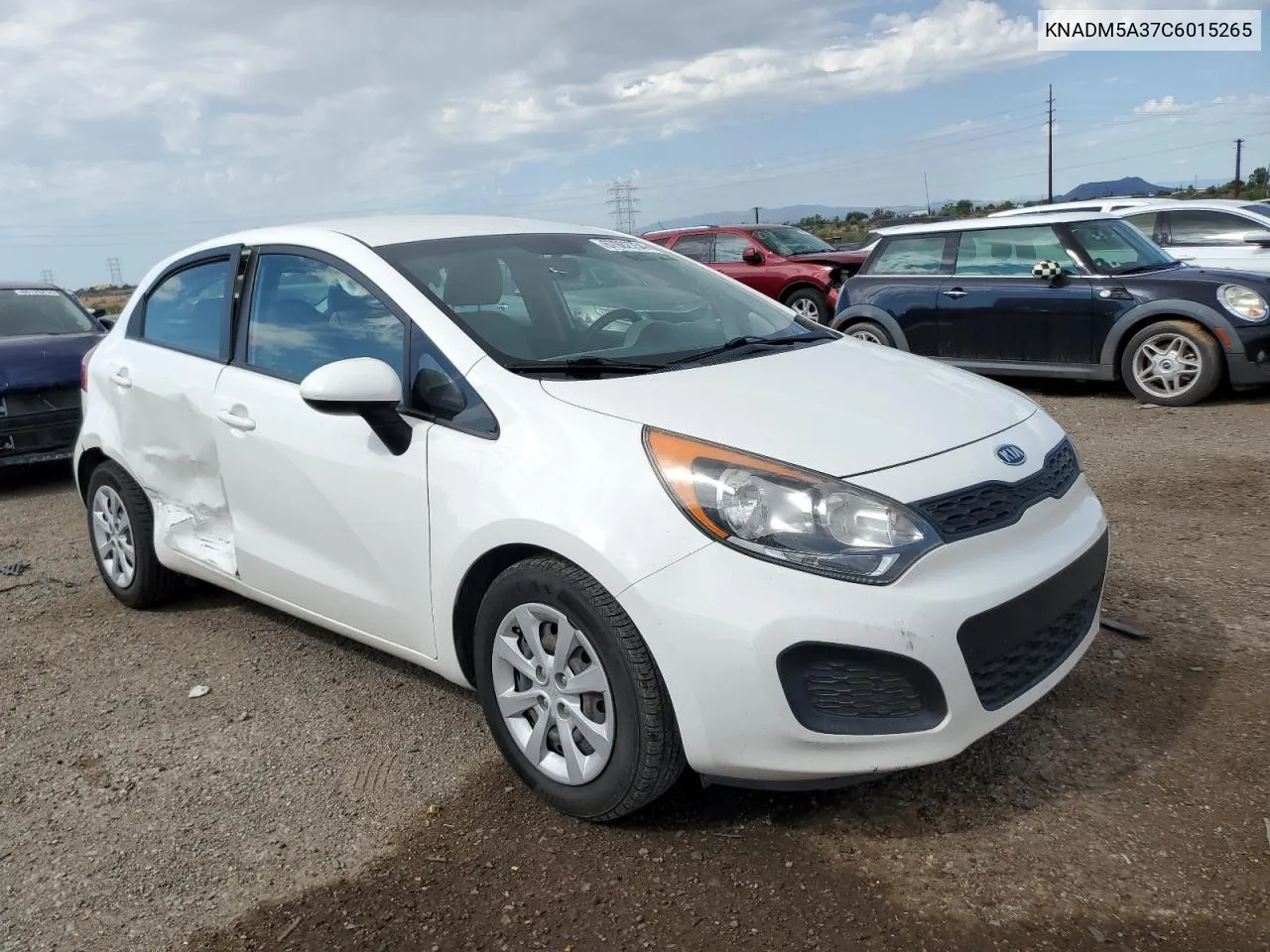 2012 Kia Rio Lx VIN: KNADM5A37C6015265 Lot: 67062754