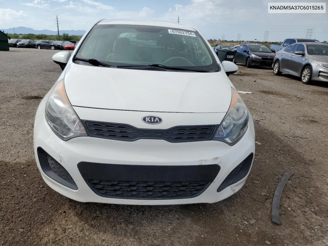 KNADM5A37C6015265 2012 Kia Rio Lx