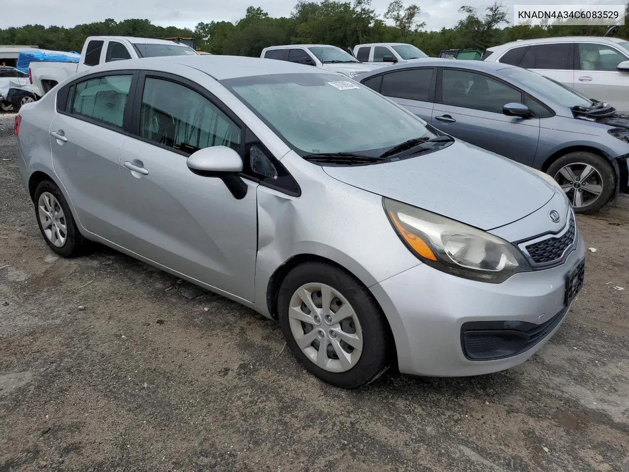 KNADN4A34C6083529 2012 Kia Rio Ex