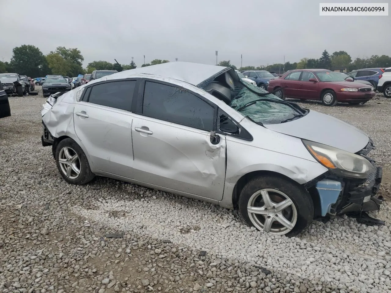 2012 Kia Rio Ex VIN: KNADN4A34C6060994 Lot: 72392224