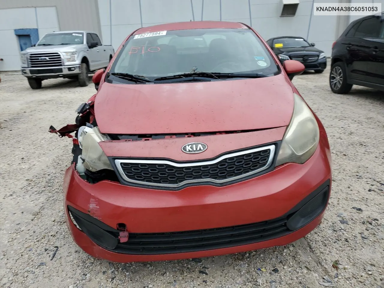 2012 Kia Rio Ex VIN: KNADN4A38C6051053 Lot: 75277594