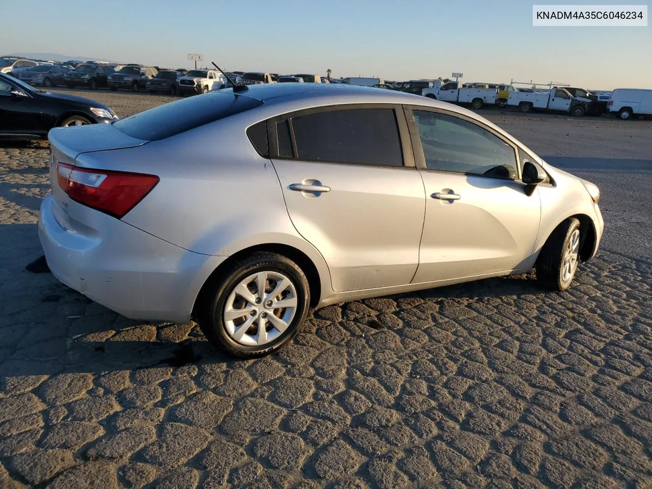 2012 Kia Rio Lx VIN: KNADM4A35C6046234 Lot: 76340364