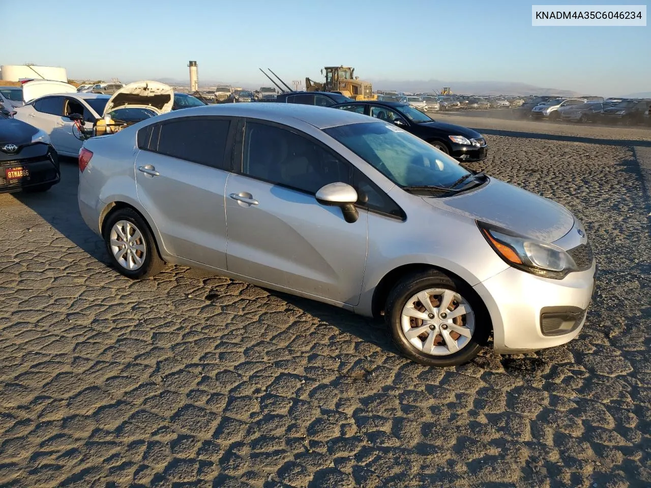 2012 Kia Rio Lx VIN: KNADM4A35C6046234 Lot: 76340364