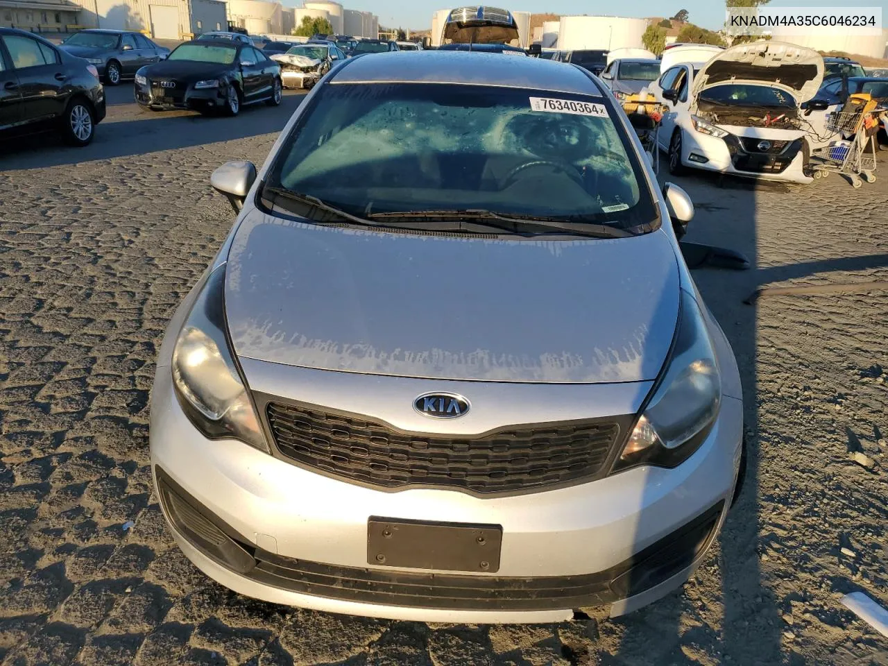 2012 Kia Rio Lx VIN: KNADM4A35C6046234 Lot: 76340364