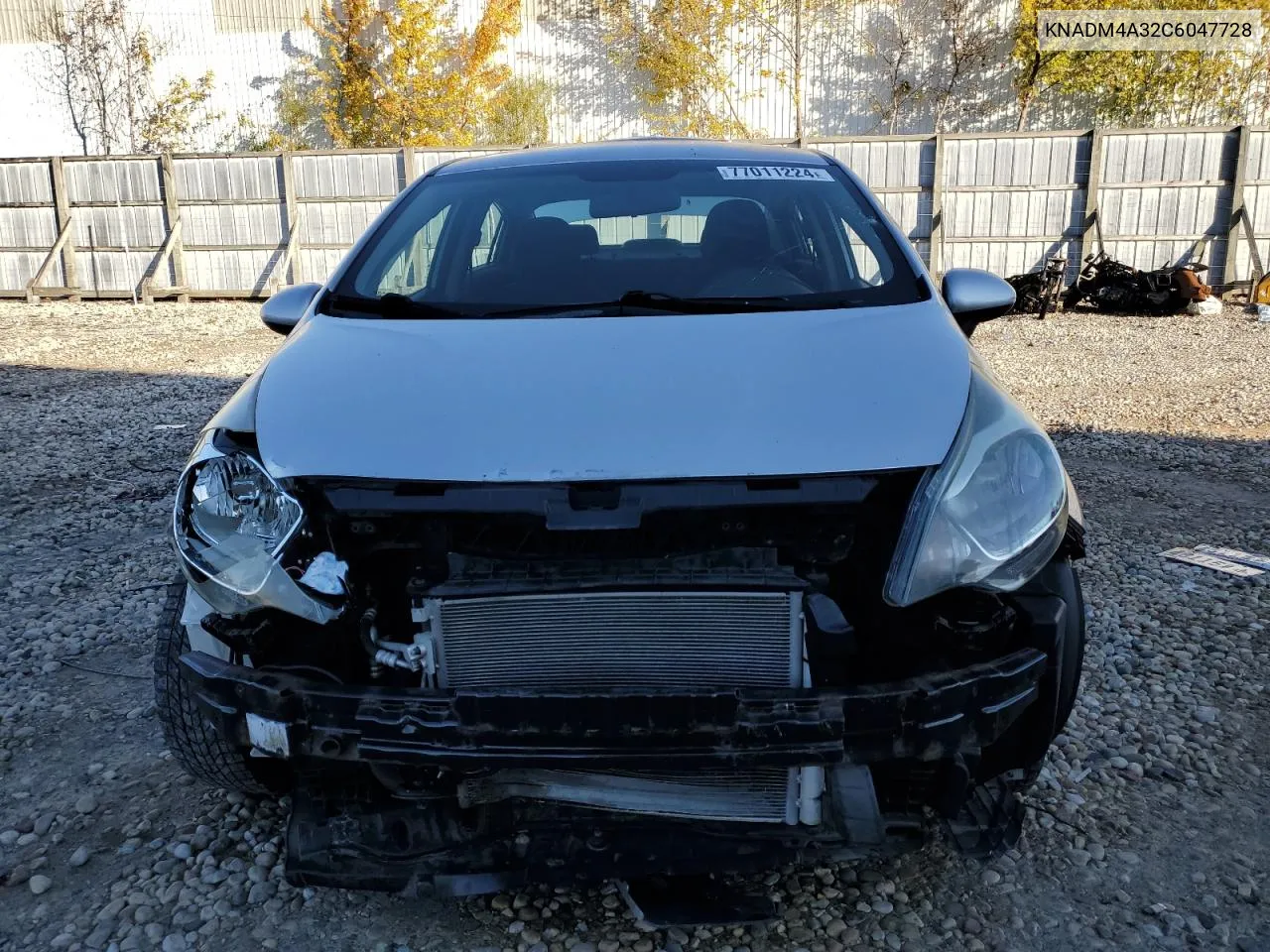 2012 Kia Rio Lx VIN: KNADM4A32C6047728 Lot: 77011224