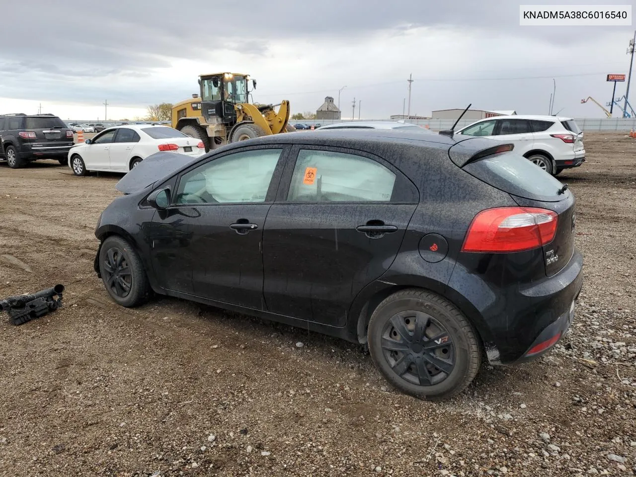 2012 Kia Rio Lx VIN: KNADM5A38C6016540 Lot: 77207424