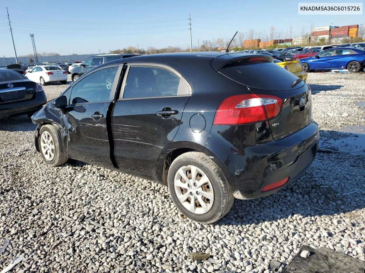 KNADM5A36C6015726 2012 Kia Rio Lx