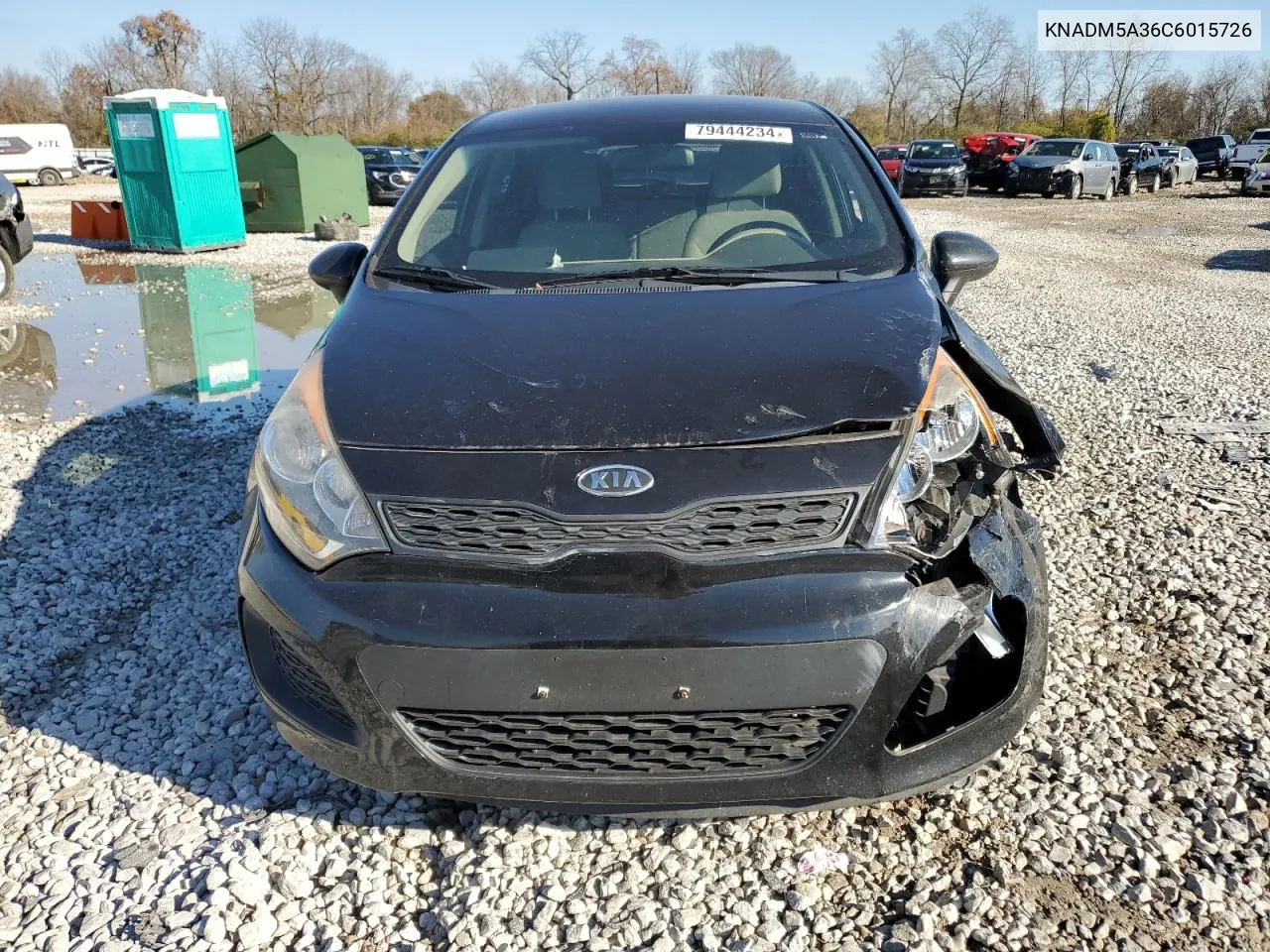 KNADM5A36C6015726 2012 Kia Rio Lx