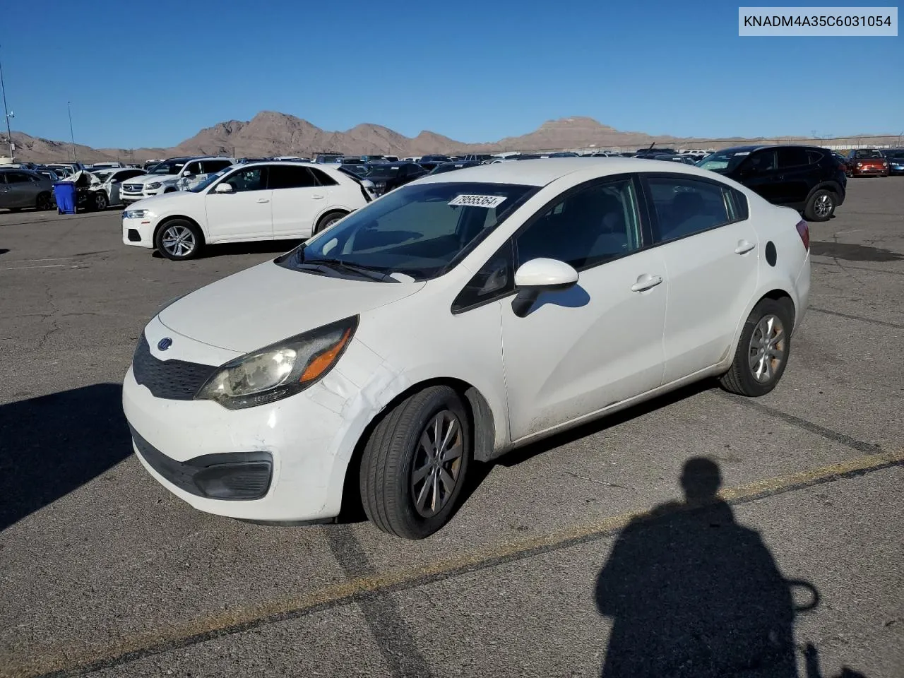 2012 Kia Rio Lx VIN: KNADM4A35C6031054 Lot: 79555364