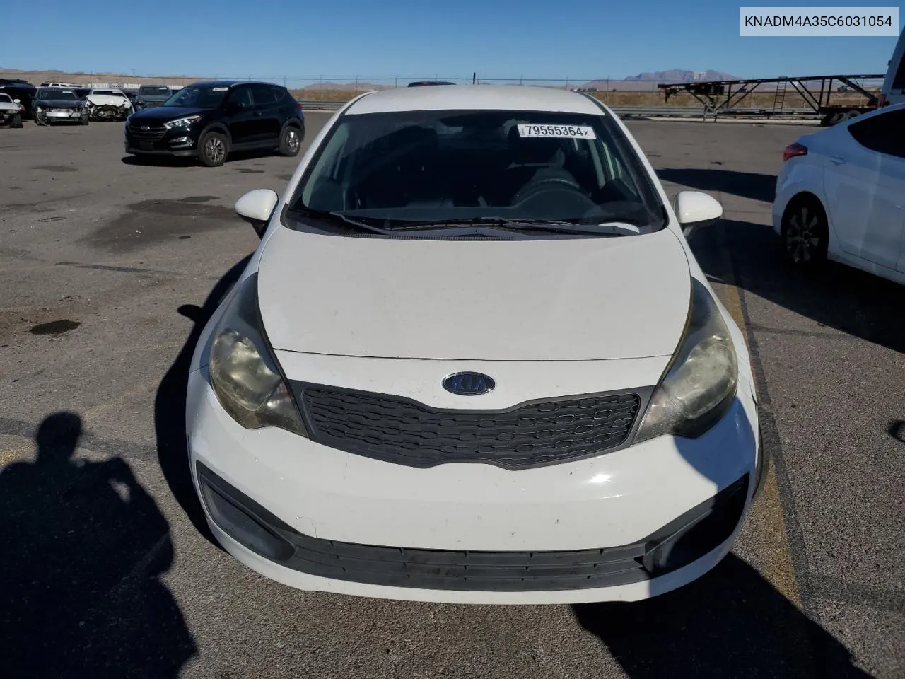 2012 Kia Rio Lx VIN: KNADM4A35C6031054 Lot: 79555364