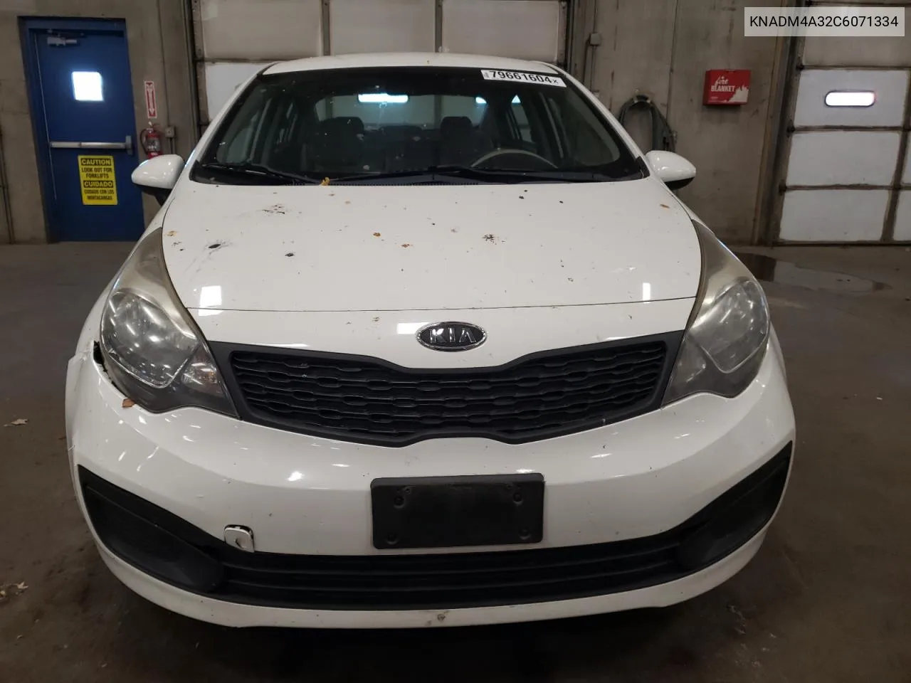 2012 Kia Rio Lx VIN: KNADM4A32C6071334 Lot: 79661604