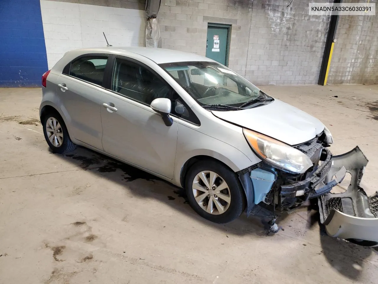 2012 Kia Rio Ex VIN: KNADN5A33C6030391 Lot: 79768254