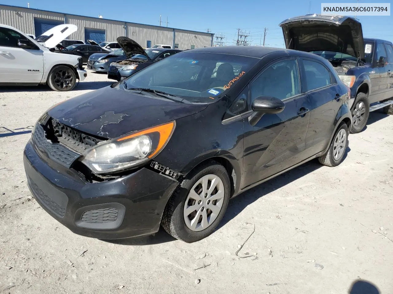 2012 Kia Rio Lx VIN: KNADM5A36C6017394 Lot: 80792054