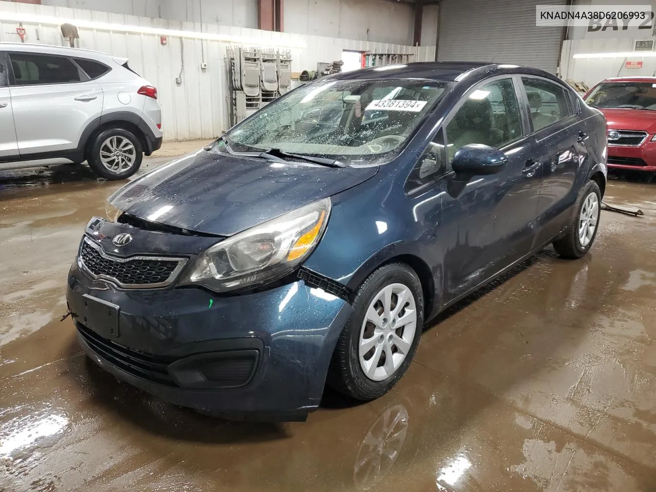 KNADN4A38D6206993 2013 Kia Rio Ex