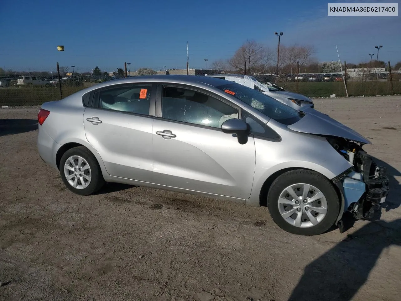 2013 Kia Rio Lx VIN: KNADM4A36D6217400 Lot: 48690454