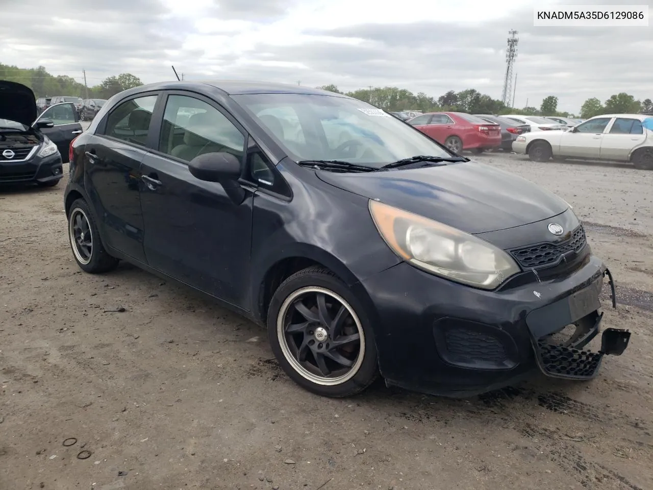 2013 Kia Rio Lx VIN: KNADM5A35D6129086 Lot: 52583554