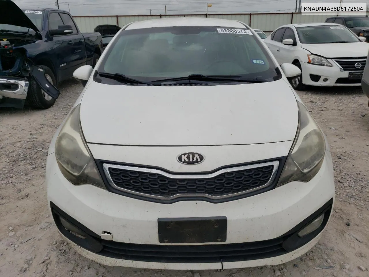 2013 Kia Rio Ex VIN: KNADN4A38D6172604 Lot: 53300574