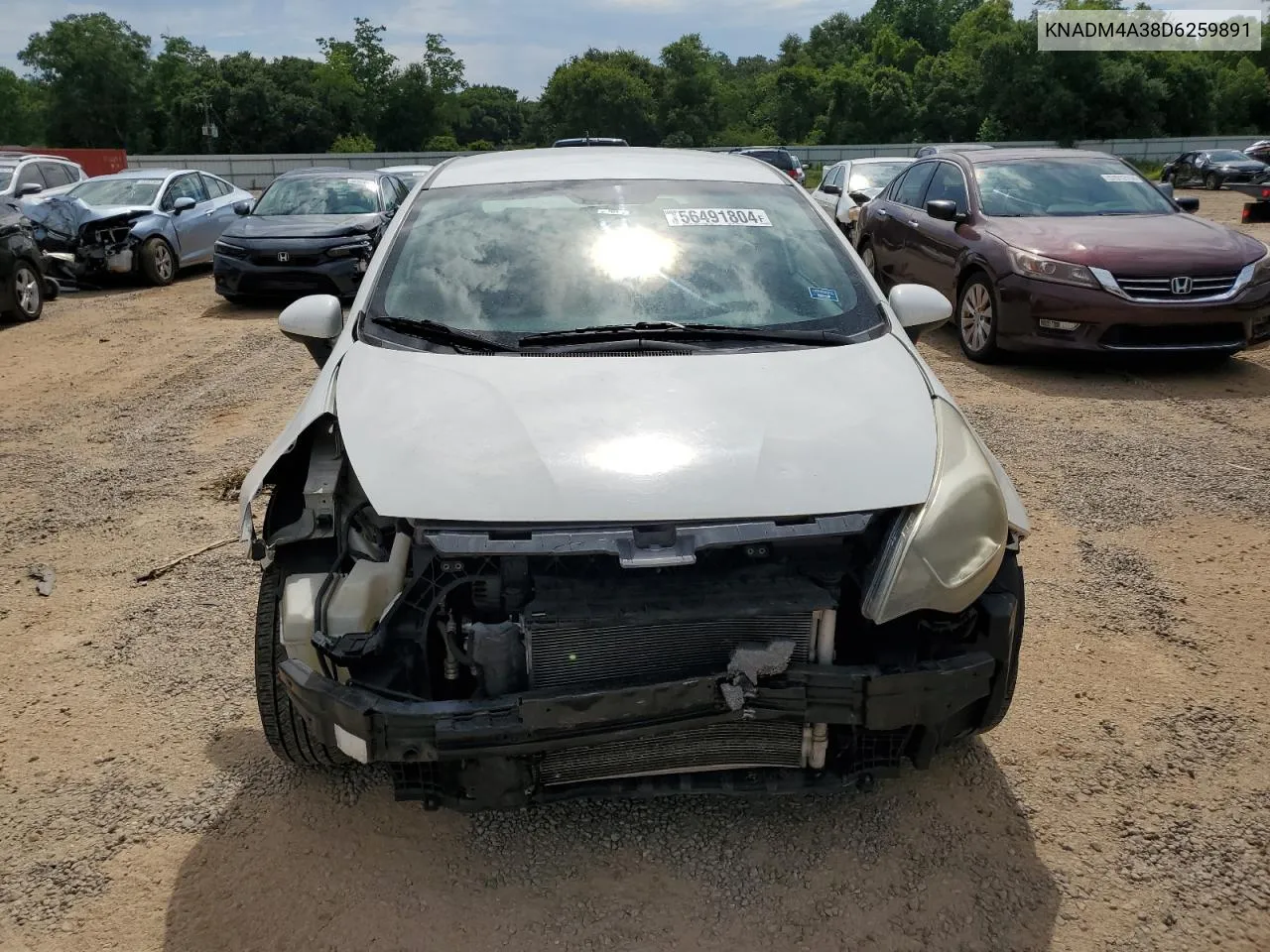 KNADM4A38D6259891 2013 Kia Rio Lx