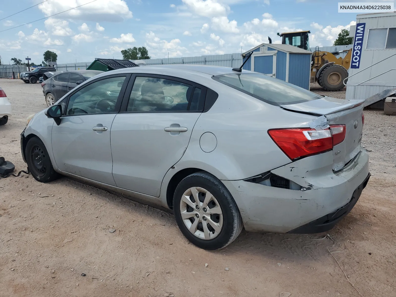 2013 Kia Rio Ex VIN: KNADN4A34D6225038 Lot: 60297074