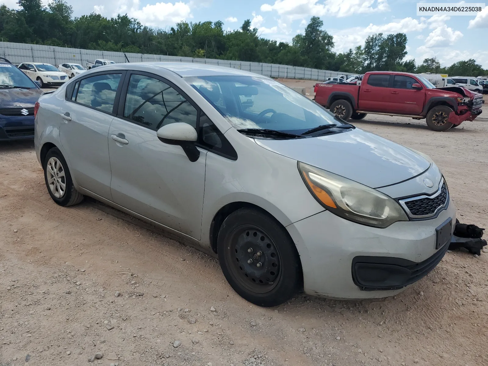 2013 Kia Rio Ex VIN: KNADN4A34D6225038 Lot: 60297074