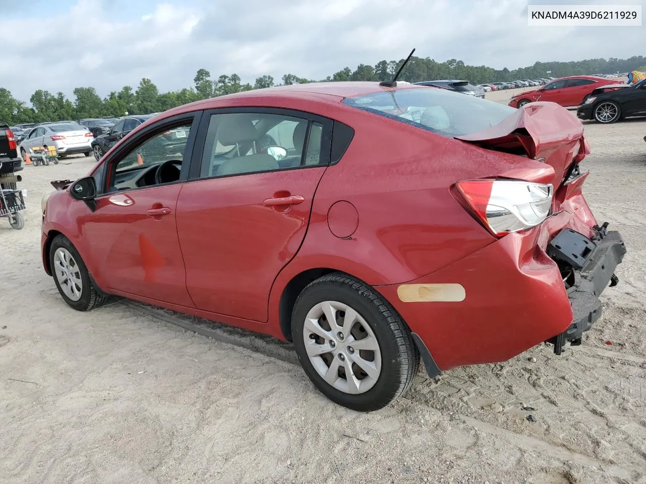 2013 Kia Rio Lx VIN: KNADM4A39D6211929 Lot: 60504254