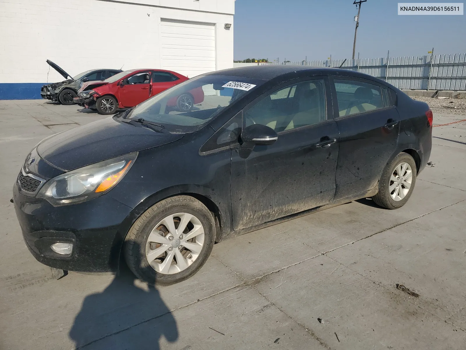 2013 Kia Rio Ex VIN: KNADN4A39D6156511 Lot: 62566474