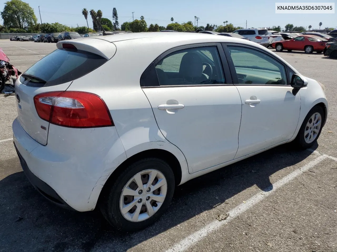 2013 Kia Rio Lx VIN: KNADM5A35D6307045 Lot: 63512104