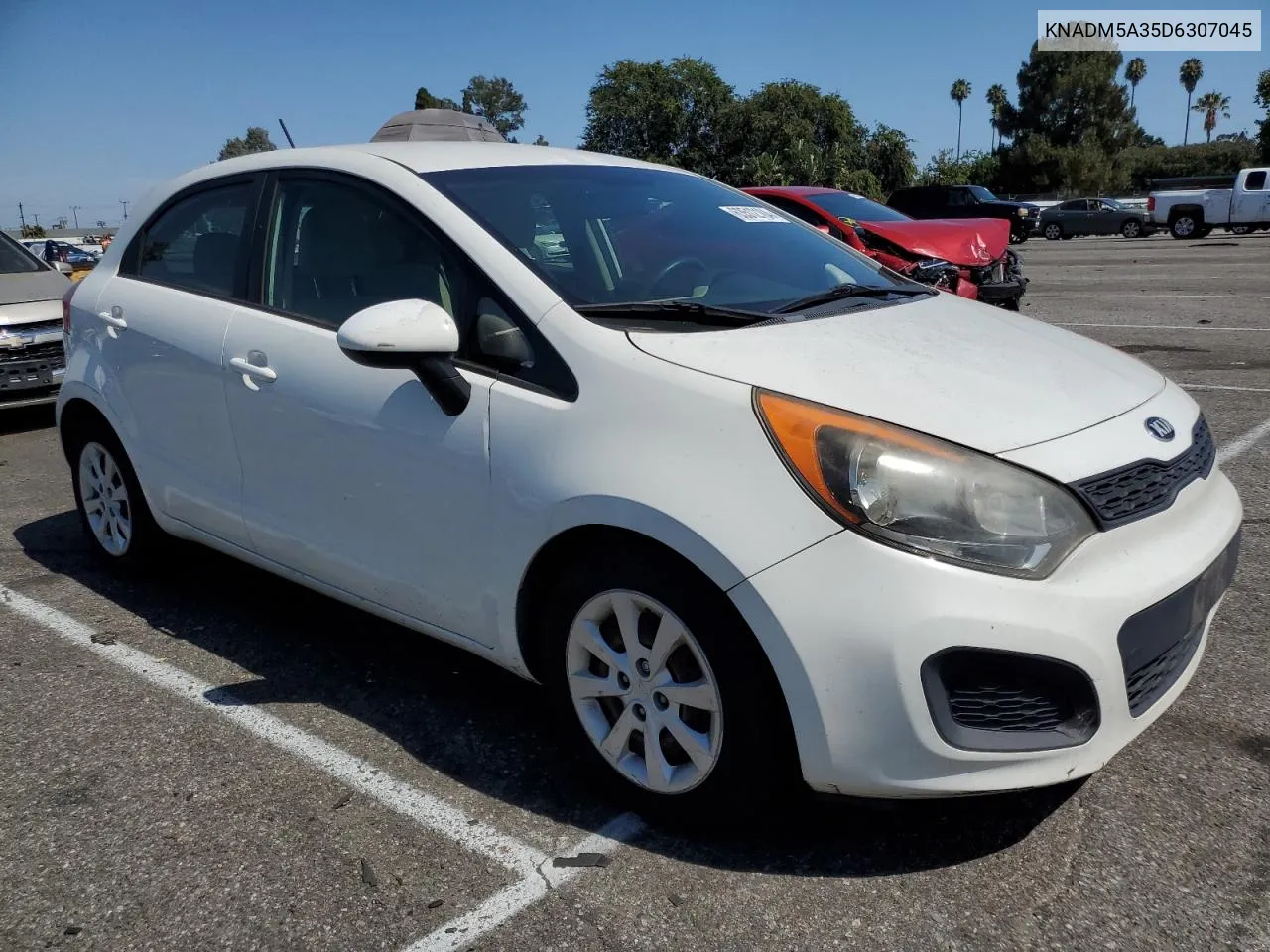 2013 Kia Rio Lx VIN: KNADM5A35D6307045 Lot: 63512104