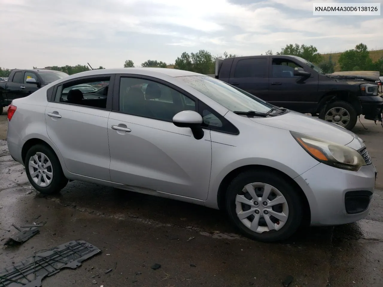 2013 Kia Rio Lx VIN: KNADM4A30D6138126 Lot: 63719524