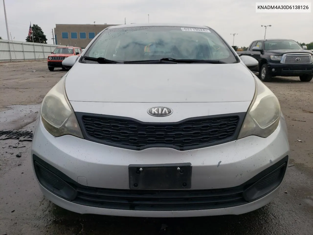 2013 Kia Rio Lx VIN: KNADM4A30D6138126 Lot: 63719524