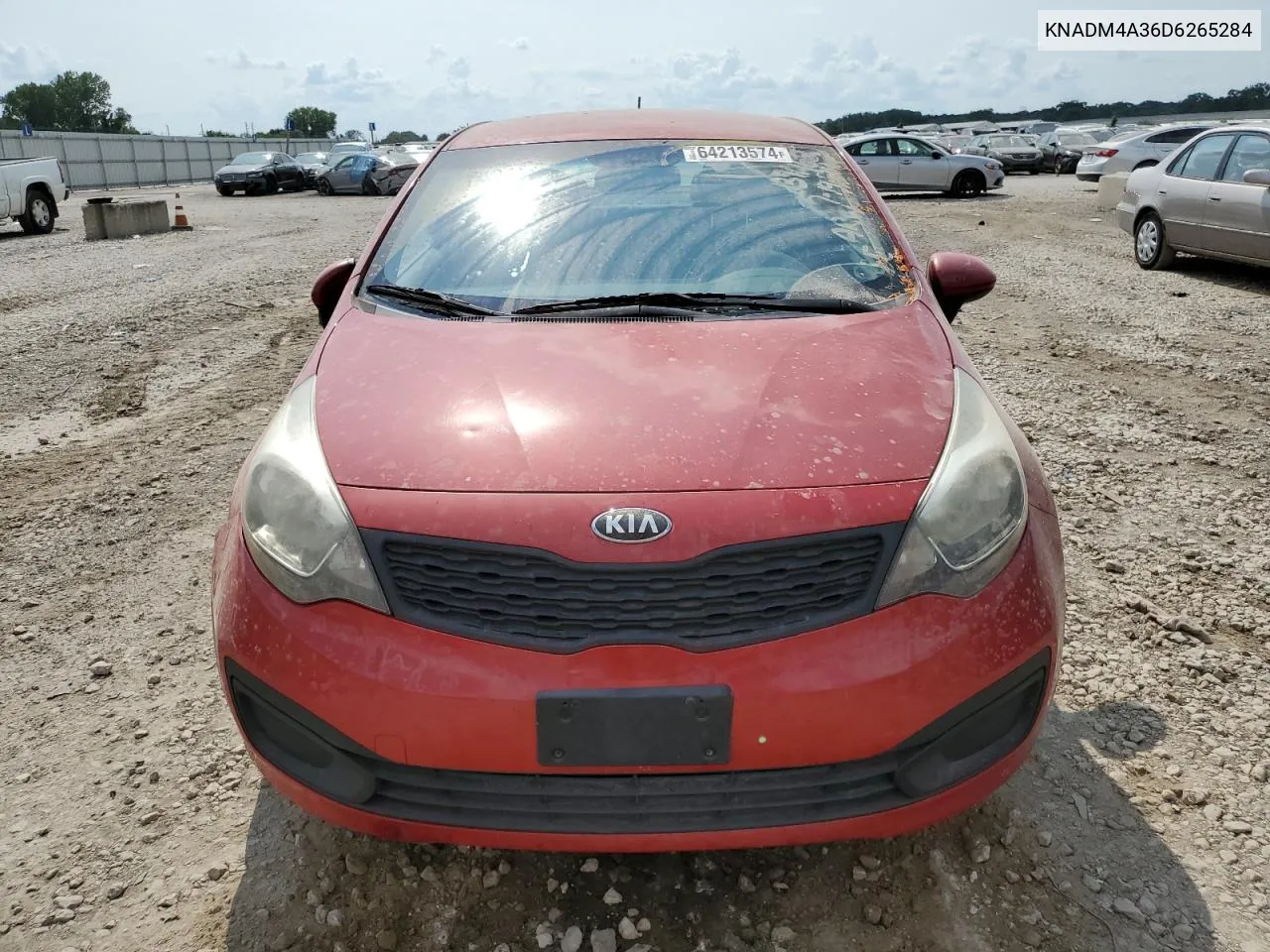 KNADM4A36D6265284 2013 Kia Rio Lx