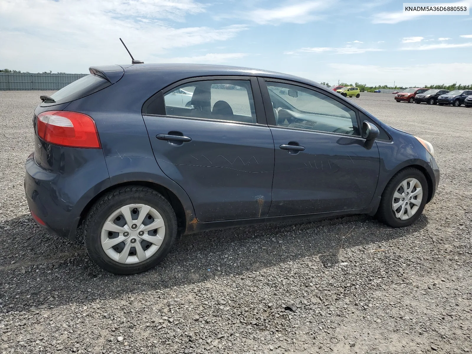 2013 Kia Rio Lx VIN: KNADM5A36D6880553 Lot: 66768314