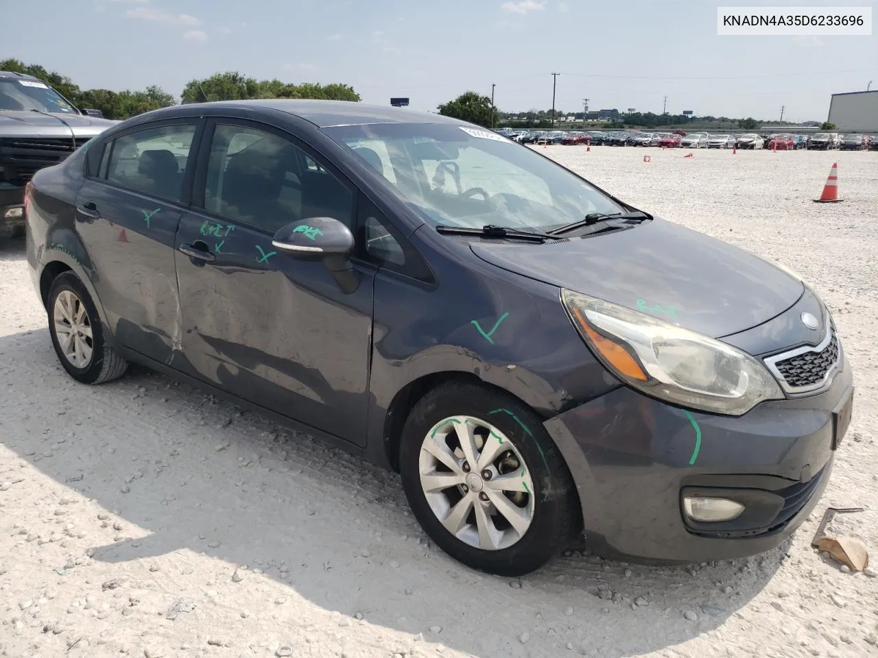 2013 Kia Rio Ex VIN: KNADN4A35D6233696 Lot: 66882454