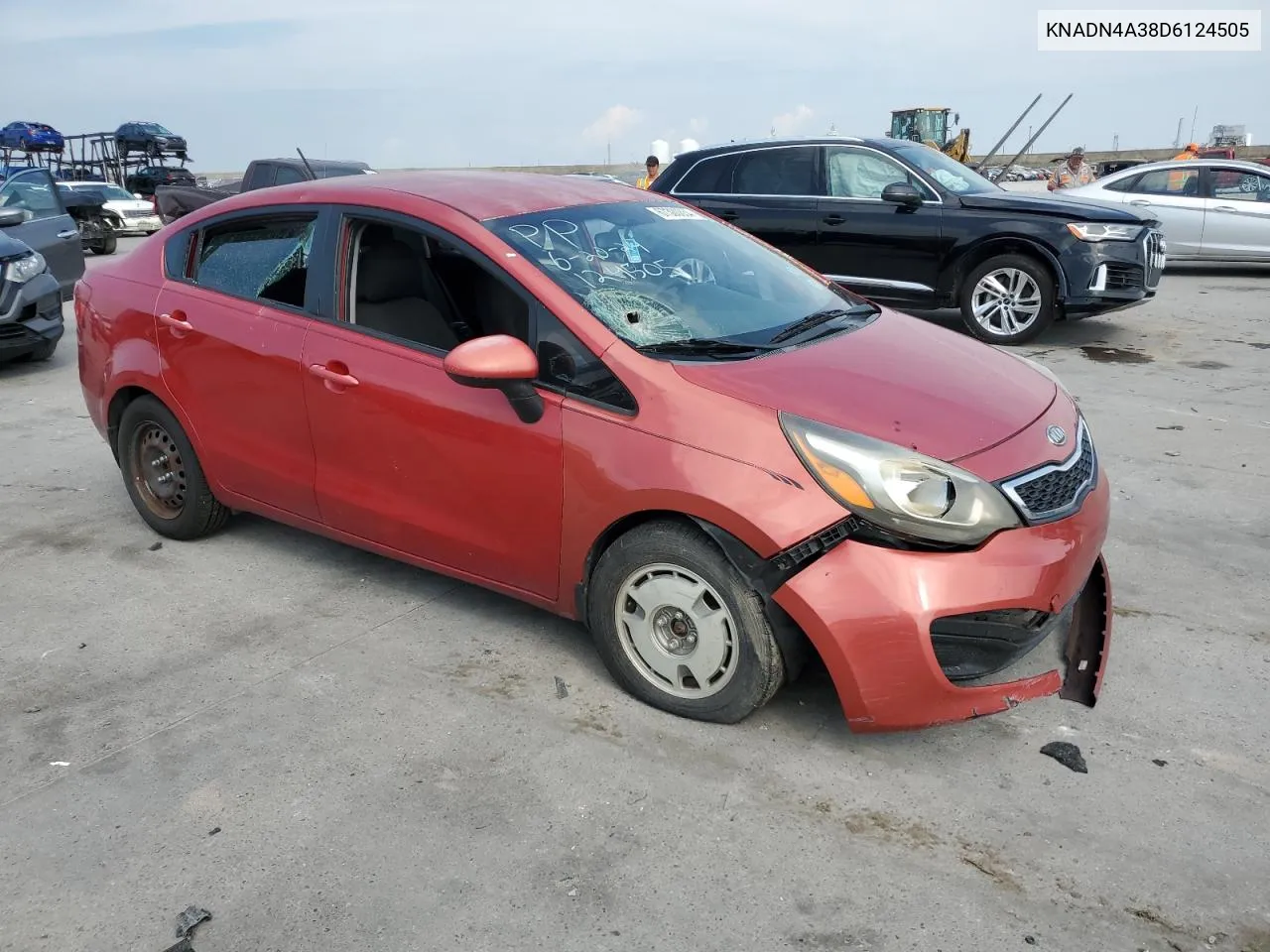 2013 Kia Rio Ex VIN: KNADN4A38D6124505 Lot: 67300834