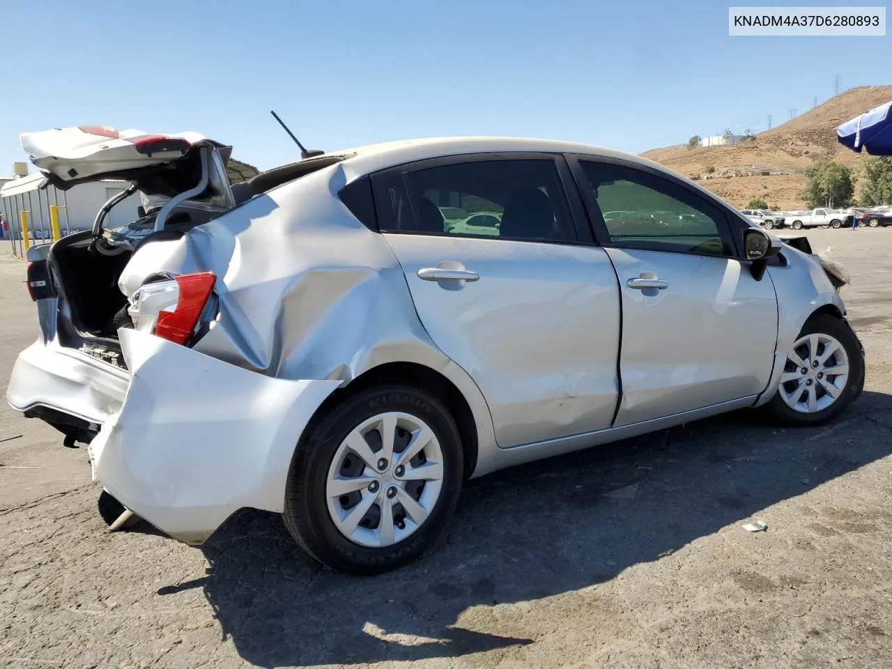 2013 Kia Rio Lx VIN: KNADM4A37D6280893 Lot: 67600104